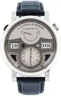 A. Lange & Söhne A. Lange & Söhne Zeitwerk 147.025F 44mm Platinum Silver