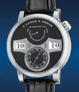 A. Lange & Söhne A. Lange & Söhne Zeitwerk 140.029 41.9mm White gold Black