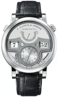 A. Lange & Söhne A. Lange & Söhne Zeitwerk 147.025F / LSLS1472AC 44mm Platinum Silver