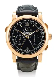 A. Lange & Söhne A. Lange & Söhne Double Split 404.047F 43mm 18k rose gold Black