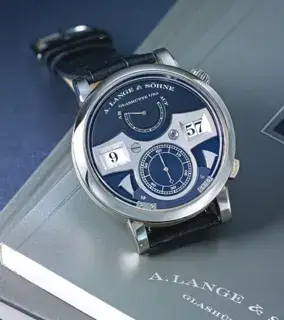 A. Lange & Söhne A. Lange & Söhne Lange Zeitwerk 43mm 18k white gold Black