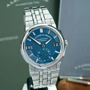 A. Lange & Söhne A. Lange & Söhne Odysseus363.179 Stainless Steel Blue Dial 40.5mm Full Set 2022