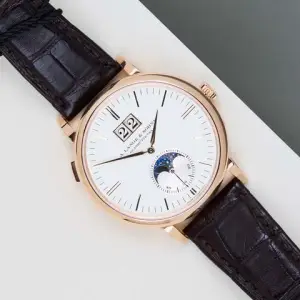 A. Lange & Söhne A. Lange & Söhne SaxoniaMoon Phase 'Silver Dial - Rose Gold'
