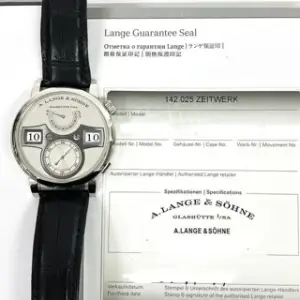 A. Lange & Söhne A. Lange & Söhne Zeitwerk 142.025 Platinum Silver
