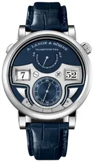 A. Lange & Söhne A. Lange & Söhne Zeitwerk 147.028F / LSLS1473AA 44mm White gold Blue
