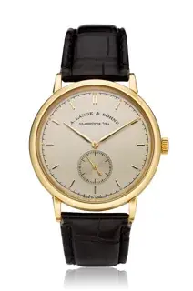 A. Lange & Söhne A. Lange & Söhne Saxonia 216.021 37mm Yellow gold Silver