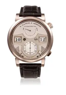 A. Lange & Söhne A. Lange & Söhne Lange Zeitwerk 143.050 44.2mm Yellow gold Silver