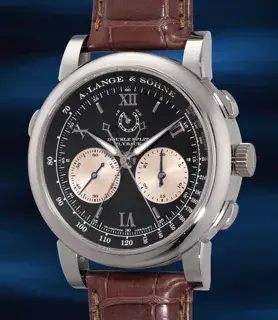 A. Lange & Söhne A. Lange & Söhne Double Split 404.035F 43mm Platinum Black and Silver