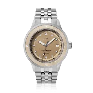 About Vintage 1956 Marine Automatic, Steel / Sand