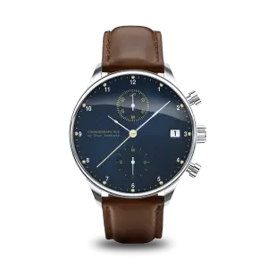 About Vintage 1815 Chronograph, Steel / Blue Turtle