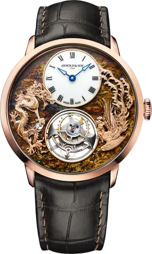 Arnold & Son Ultrathin Tourbillon Red Gold “Dragon & Phoenix”
