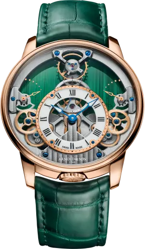 Arnold & Son Time Pyramid 42.5 red gold