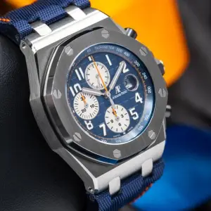 Audemars Piguet Audemars Piguet Royal Oak Offshore Chronograph"The Navy" Men's Watch with Box & Archived Papers