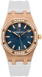 Audemars Piguet Audemars Piguet Royal Oak 67651OR.ZZ.D010CA.01 33mm Rose gold Silver