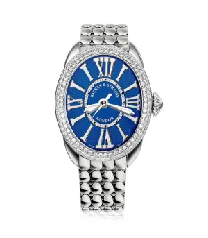 Backes & Strauss Regent 3643 SP SS Luxury Diamond Watch – Oval Steel Case with Ideal-Cut Diamonds | Backes & Strauss