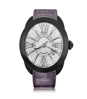 Backes & Strauss Regent Black Knight 4452 – Black PVD Stainless Steel Watch with Ideal-Cut Diamond | Backes & Strauss