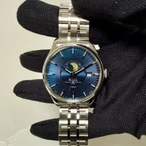 Ball Watch Ball Trainmaster NM3082D-SJ-BE 40mm Stainless steel Black and Blue