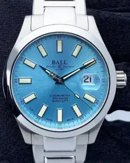 Ball Watch Ball Engineer II NM9026C-S6CJ-IBE 40mm Stainless steel Black and Blue and Green and Gray