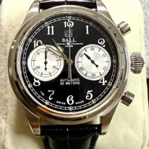 Ball Watch Ball Trainmaster CM1052D-L1J-BK 43mm Stainless steel Black