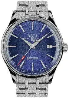 Ball Watch Ball Trainmaster NM3280D-S1CJ-BE 40mm Stainless steel Black and Blue