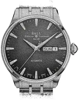 Ball Watch Ball Trainmaster NM2080D-S1J-BK 40mm Stainless steel Black