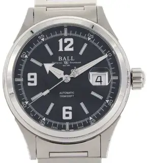 Ball Watch Ball Fireman Racer NM2088C-SJ-BKWH 40mm Stainless steel Black