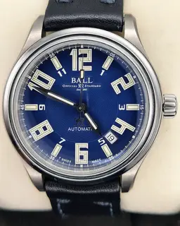 Ball Watch Ball Trainmaster NM1038D-LEA-BE 38mm Titanium Blue