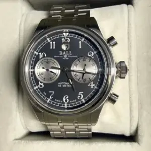 Ball Watch Ball Trainmaster CM1052D-S3J-BK 43mm Stainless steel Gray