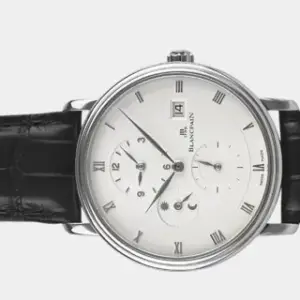 Blancpain Blancpain Villeret 6260-1542-55B 38mm White gold Silver
