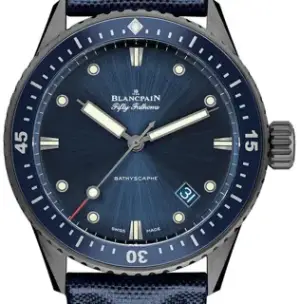 Blancpain Blancpain Fifty Fathoms 5000 0240 O52A 43.5mm Ceramic Blue