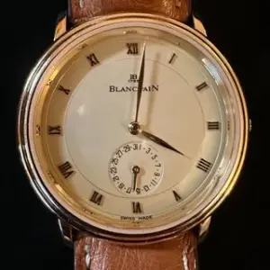 Blancpain Blancpain Villeret 4795 34mm Rose gold Champagne