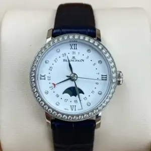 Blancpain Blancpain Quantième Phases de Lune 6106 4628 55A 29mm Stainless steel White