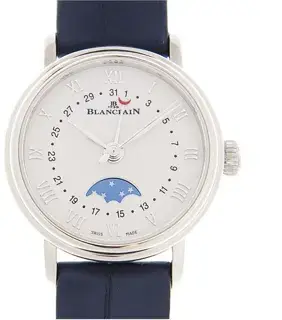 Blancpain Blancpain Quantième Phases de Lune 6106 1127 55A 29mm Stainless steel White