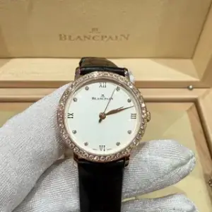 Blancpain Blancpain Ultraplate 6104 2987 55A 29mm Rose gold White