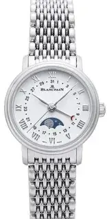 Blancpain Blancpain Quantième Phases de Lune 6106 1127 MMB 29mm Stainless steel White