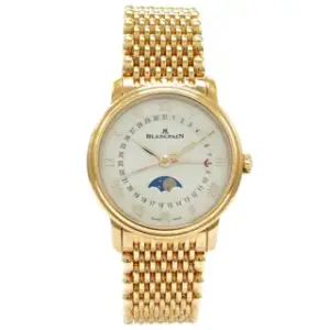 Blancpain Blancpain Quantième Phases de Lune 6126 3642 MMB 33.2mm Rose gold White