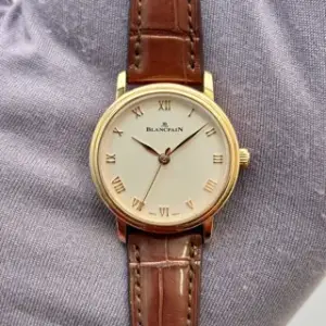 Blancpain Blancpain Ultraplate 6104 3642 55A 29mm Rose gold White