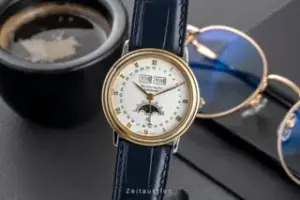 Blancpain Blancpain Villeret 6595 33.5mm Yellow gold and Stainless steel White