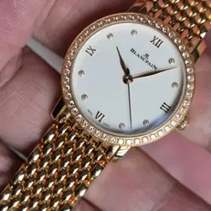 Blancpain Blancpain Ultraplate 6104 2987 MMB 29mm Rose gold White