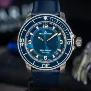 Blancpain Blancpain Fifty Fathoms 5015-12B40-052A 45mm Titanium Blue