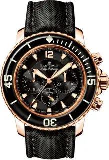 Blancpain Blancpain Fifty Fathoms 5085F-3630-52B 45mm Rose gold Black