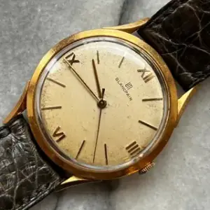 Blancpain Blancpain Villeret Ultra-Slim D.502 34mm Yellow gold Champagne