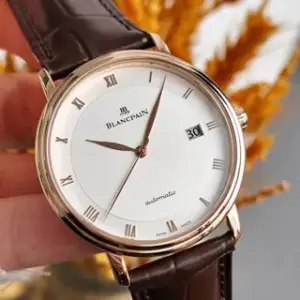 Blancpain Blancpain Villeret Ultra-Slim 6223-3642-55A 38mm Rose gold White