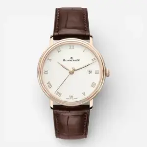 Blancpain Blancpain Villeret 6223-3642-55A 38mm Rose gold Silver