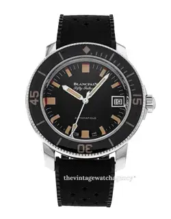 Blancpain Blancpain Fifty Fathoms 5008B 1130 B52A 40.5mm Stainless steel Black