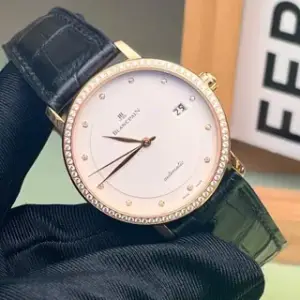 Blancpain Blancpain Villeret Ultra-Slim 6223-2987-55b 37.5mm Rose gold White