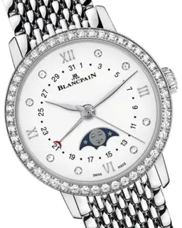 Blancpain Blancpain Quantième Phases de Lune 6106 4628 MMB 29mm Stainless steel White