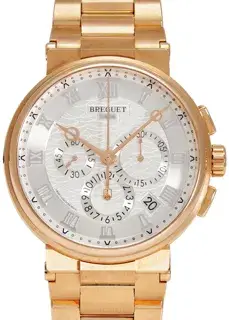 Breguet Breguet Marine 5527BR/12/RW0 42.5mm Rose gold Silver