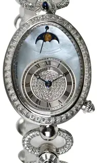 Breguet Breguet Reine de Naples 8909BB/VD/J29/DDD0 30.5mm White gold Blue and Silver