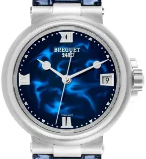 Breguet Breguet Marine 9517ST 34mm Stainless steel Blue